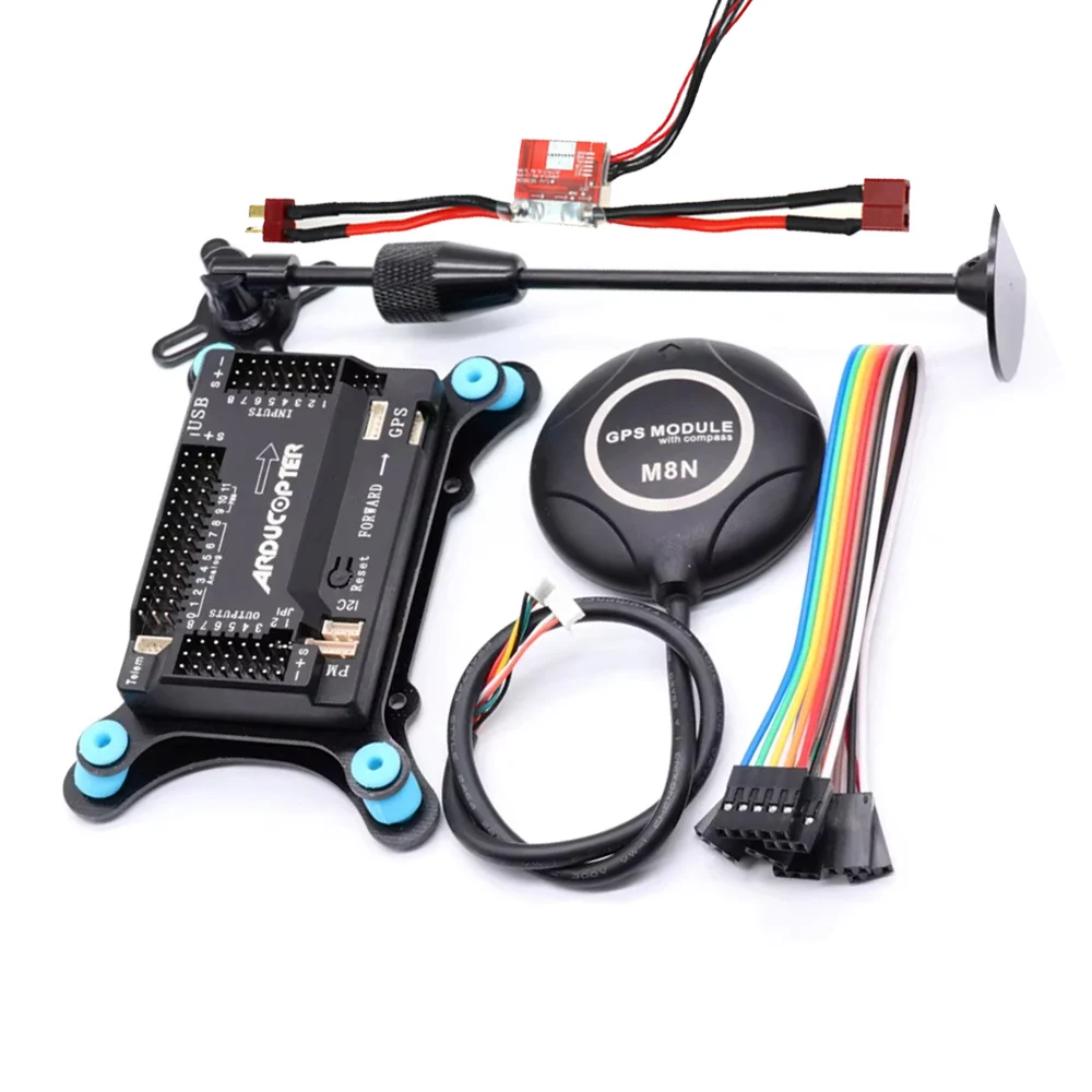 APM2.8 APM 2.8 flight controller 8M GPS built-in compass gps stand shock absorber xt60/T Plug power module for RC Multicop