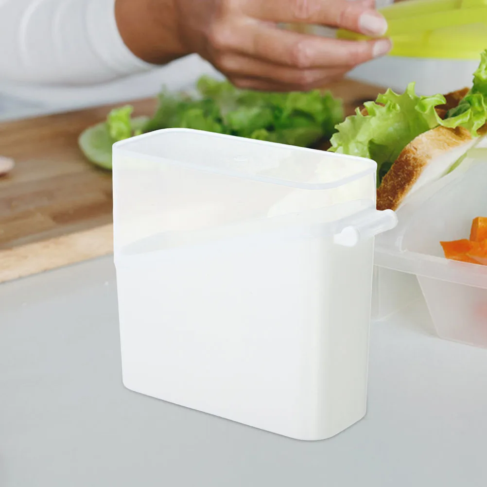 2pcs Food Storage Containers Slice Cheese Container Tea Bag Holder Fridge Storage Containers Transpa...