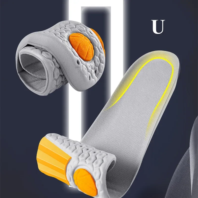 Memory Foam Einlegesohle Sport Schuheinlagen für Männer Frauen Stoßdämpfung Lindern Fußschmerzen Plantarfasziitis Arch Support Schuhpolster