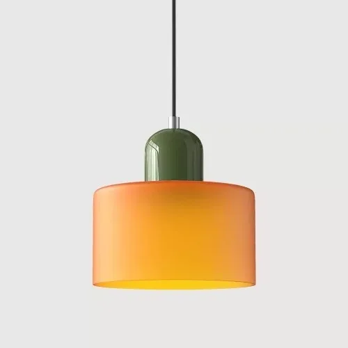 Europese Retro Glazen LED-hanglampen Slaapkamer Hoofdeinde hanglamp Restaurant Bar Koffieshop Bar Verlichtingsarmaturen
