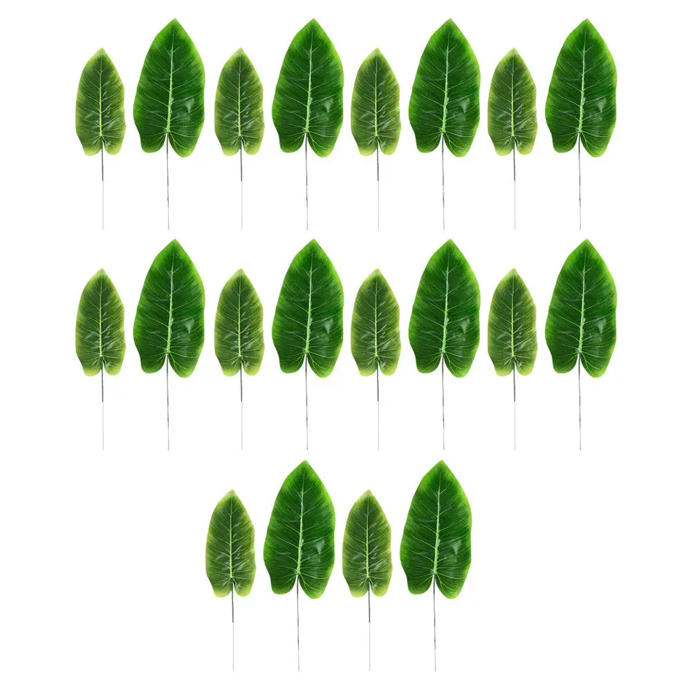 

20 шт. искусственных декоративных листьев премиум-класса, тонкая работа, детализированная текстура, для создания романтической атмосферы, декор для мероприятий