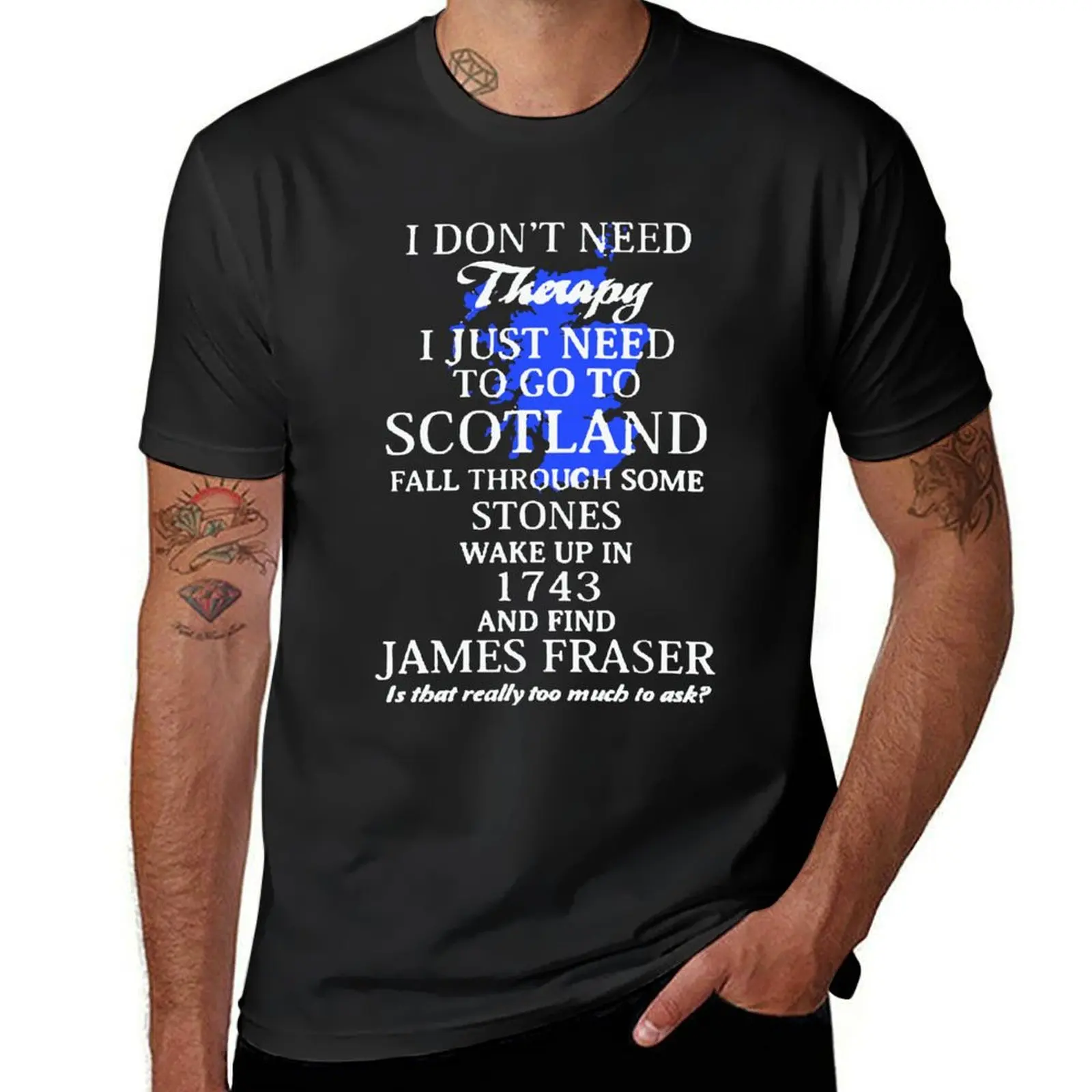 scotland outlander T-Shirt plus size tops graphics mens clothes