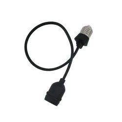 Base de lámpara E27 para exteriores con cable de extensión, portalámparas impermeable, CA 110-240V