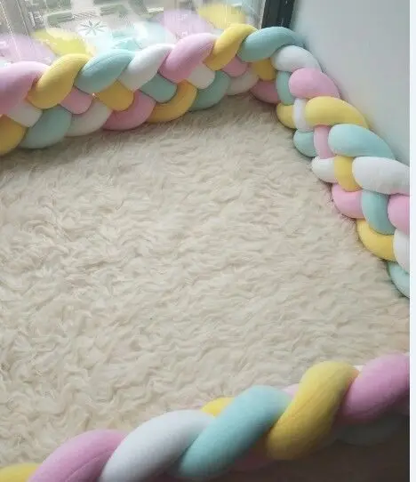 Baby Braid Bumper Reducer Baby Room Braid Babies Bed Protection Crib Protector Bumper Cradle