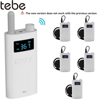 Tebe 무선 투어 가이드 시스템, 마이크 포함, 휴대용 오디오 송신기, 교회 견학 박물관 회의용 리시버, 2.4G