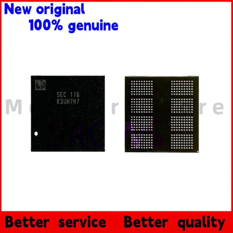 

1 шт./100% новый K3UH7H70AM-JGCL LPDDR4 64G одиночные шарики 8G 432 черный пластиковый корпус