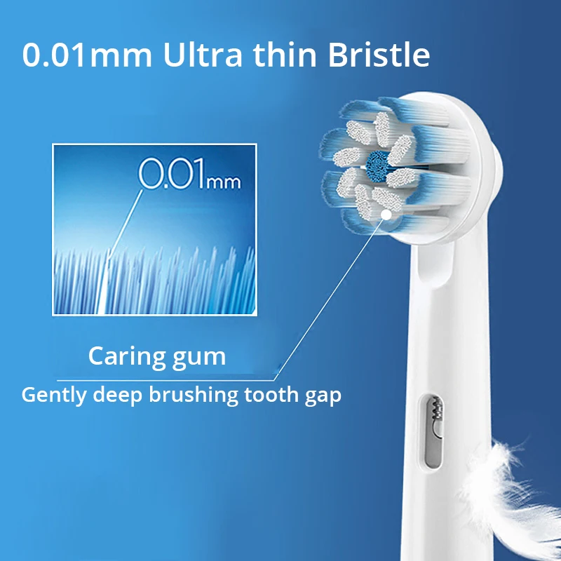 Original Oral B EB6 Electric Toothbrush Heads Sensitive Ultra Soft Bristle Gum Care Gentle Clean Replacement Brush Heads Refills