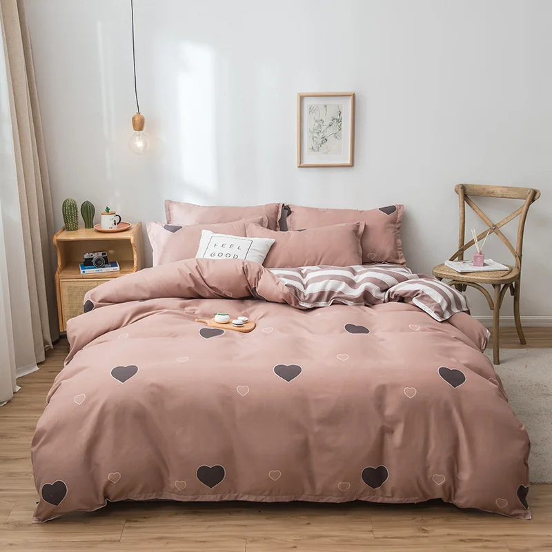 Lovely Cartoon Pattern King Size Duvet Cover 220x240 Soft Skin Friendly Double Bed Quilt Cover Blanket Comforter Covers 150x200