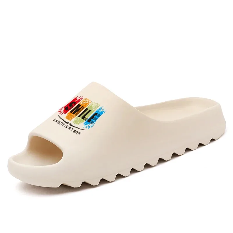 

Мужские и женские модные тапочки, сандалии, пляжные шлепанцы, летние мужские душевые тапочки на толстой подошве с противоскользящим покрытием.