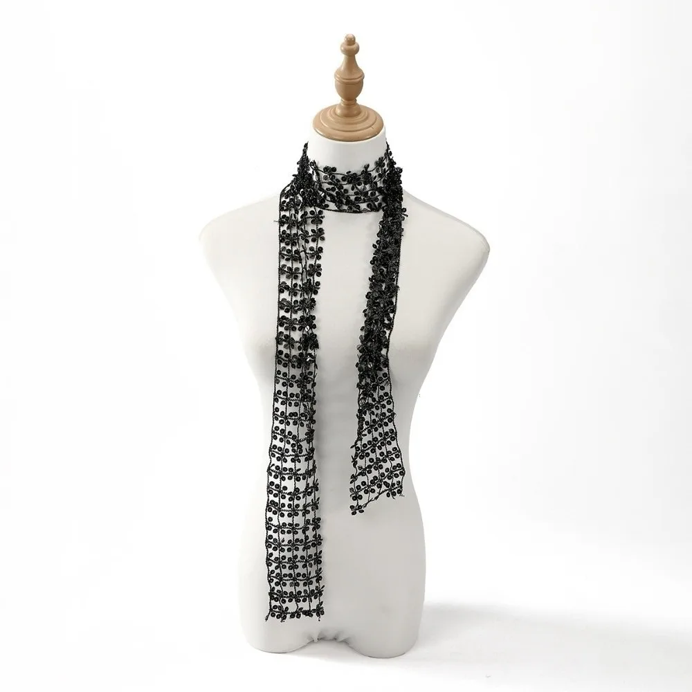 

Fashion Sequins Sequin Scarf Tassel Flower Shape Belly Dancing Scarf Thin Hollow Waist Chain Dance
