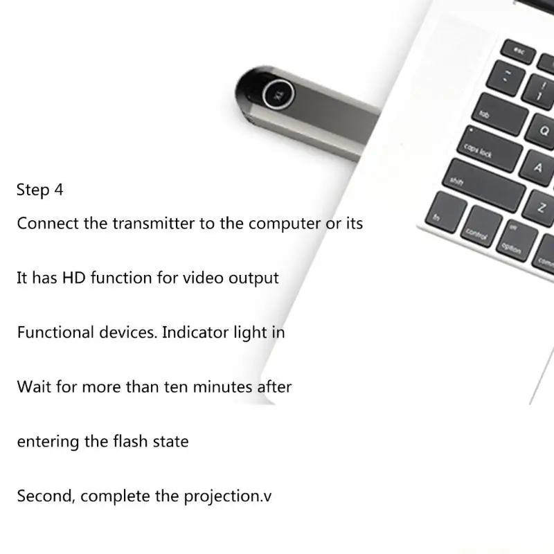 F62C 30M Wireless Transceiver Video Transmitter Receiver Extender Screen Mirror Adapter Projector