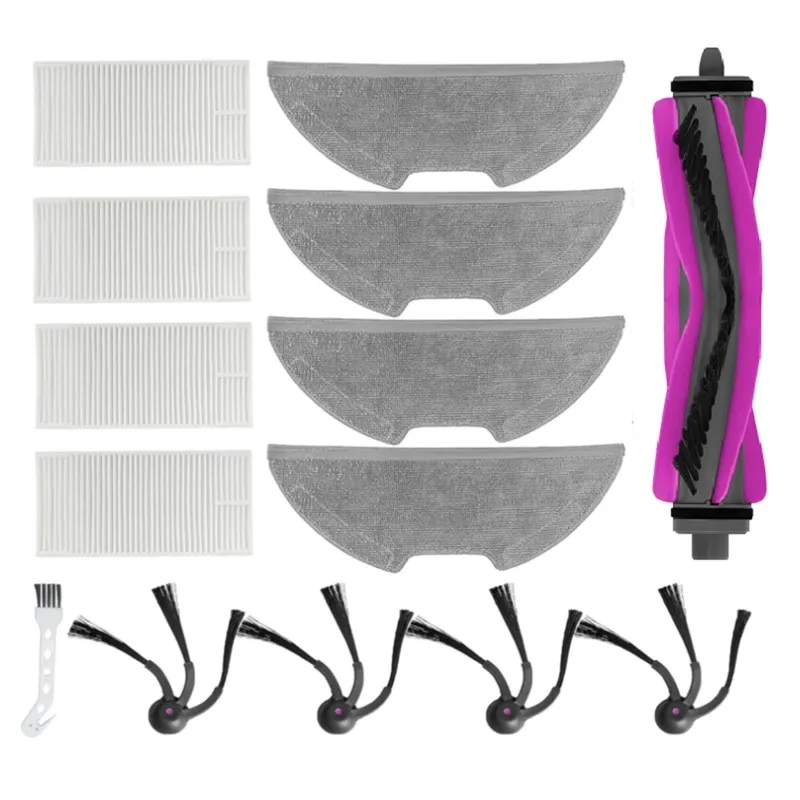 

NEW HOT In Stock-14PCS Replacement Parts Kit For Eureka E20 Evo Plus Robot Vacuum Cleaner Accessories Roller Brushes Filters Mop