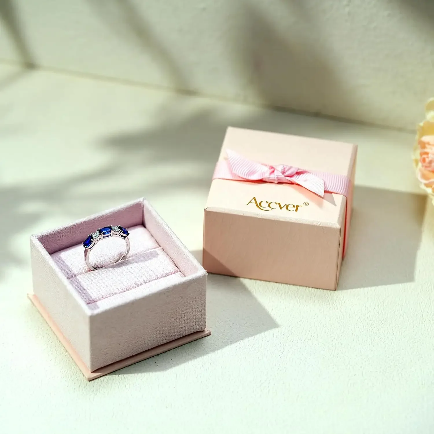 خواتم جوهرة الميلاد من الفضة الإسترليني عيار 925 للنساء - مقاس قابل للتعديل مجوهرات نسائية هدايا عيد ميلاد لصديقتك والزوجة والأم