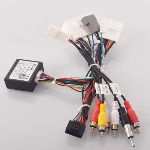 Imagen 2 del producto Adaptador de Cable de arnés de cableado estéreo de Radio de coche Android 16pin para Nissan Murano Qashqai j10 j11 X trail Tiida