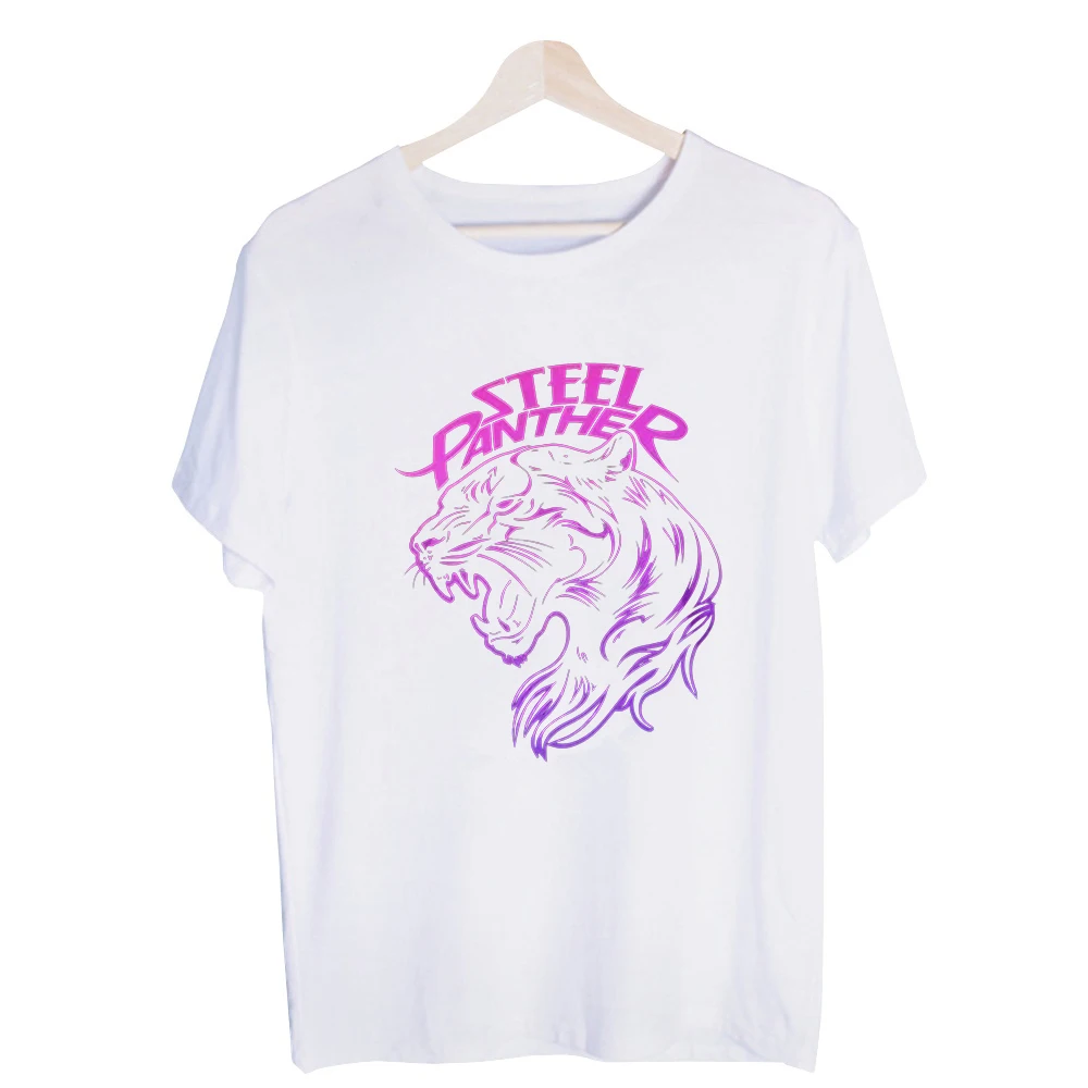 Men's Panther Head Graphic Tee, Short Sleeve Crew Neck T-Shirt for Casual Streetwear and Summer Outfits