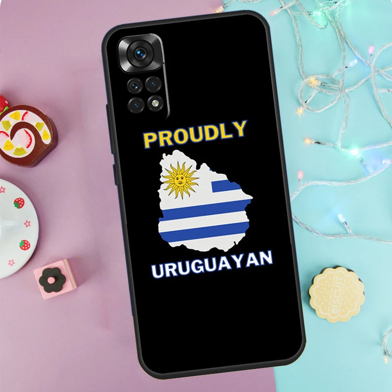 Uruguay Flag Phone Case For Xiaomi Redmi 10 10C 12C 9C 9T Note 11 Pro 11S 10 Pro 10S 12 8 9 Pro 9S Funda