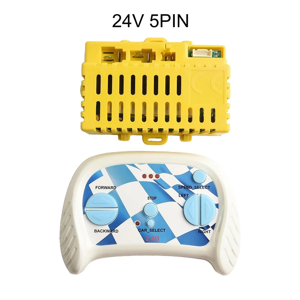 24V 5Pin Receiver Control Box For Children Electric Car 2.4G Transmitter Remote Toy Vehicle Parts Replacement Accessories