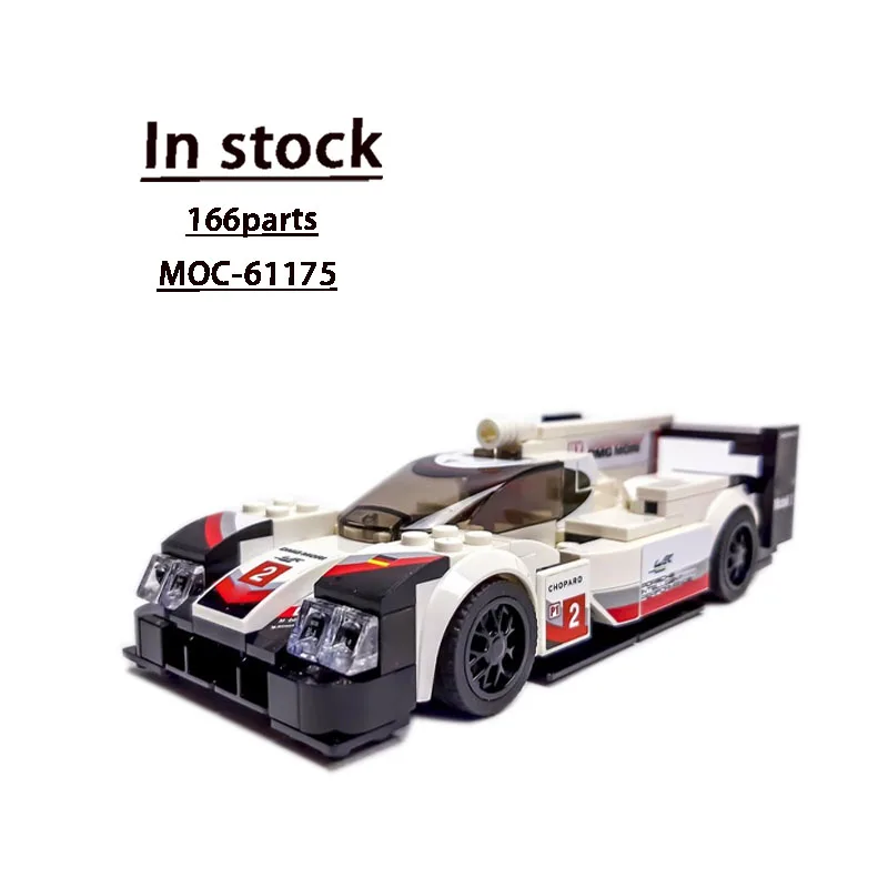 

MOC-61175 Новый классический городской спортивный гоночный автомобиль, модель строительного блока, 166 деталей, детский строительный блок на день рождения для мальчиков, игрушка в подарок