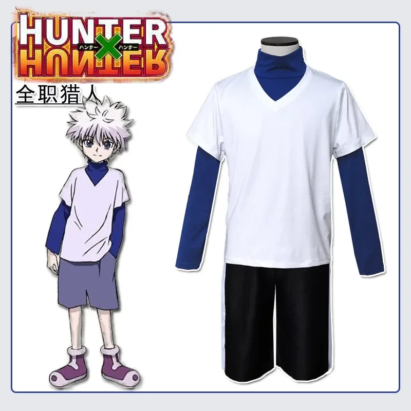 

Hunter x Hunter Killua Zoldyck Cosplay Costume Suit Men Outfits for Halloween