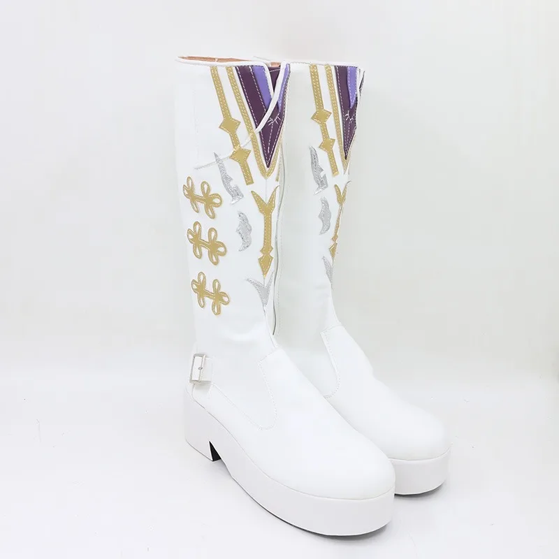 Scarpe cosplay Xavier Love and Deepspace Puntelli cosplay Scarpe in pelle PU Stivali di carnevale di Halloween Accessori anime realizzati su misura