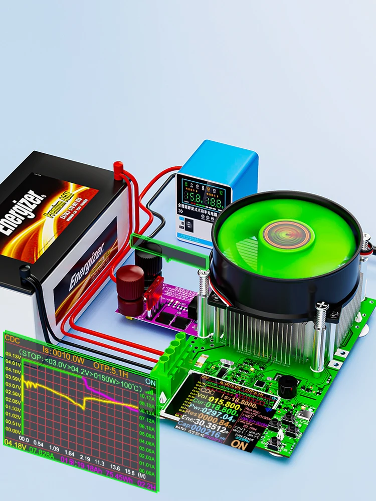 ‌ Tuya WiFi slimme batterijtester 18650-capaciteitsmeter USB elektronische belasting interne weerstandsdetector met realtime APP-monitor - afbeelding 2