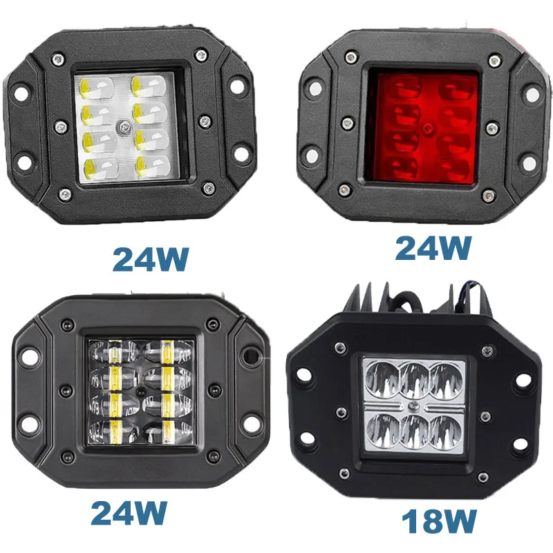 

Светодиодная лампа Spo 12 В 24 В для внедорожников, грузовиков, тракторов, 4x4 ATV Jeep внедорожников