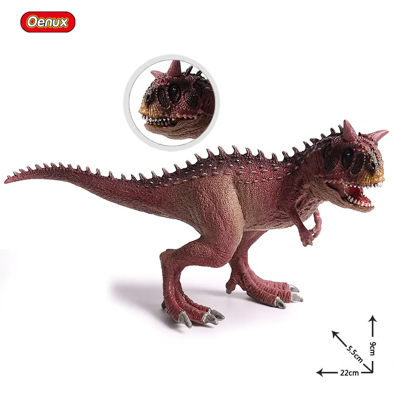 Jurassic Carnivorous Carnotaurus Dinosaur Mouth Can Open Model Toy Jurassic Dinosaurs Action Figure Brinquedo For Boys Gifts