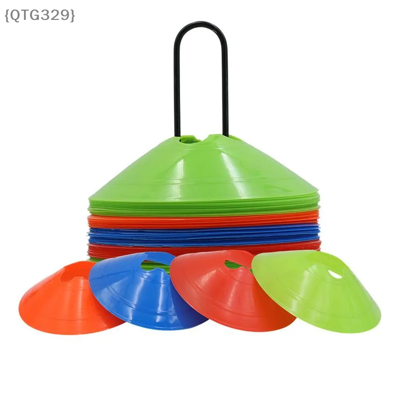 

【QTG329】10Pcs Soccer Training Agility Disc Cones Set - Dish Agile Sports Props Football Equipment【WQ】