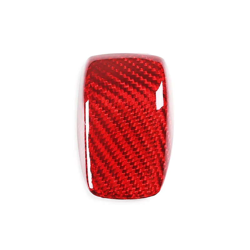 For Mercedes-Benz Car Accessories New Key Back Shell Paste Type Real Carbon Fiber Red 1 Piece Set