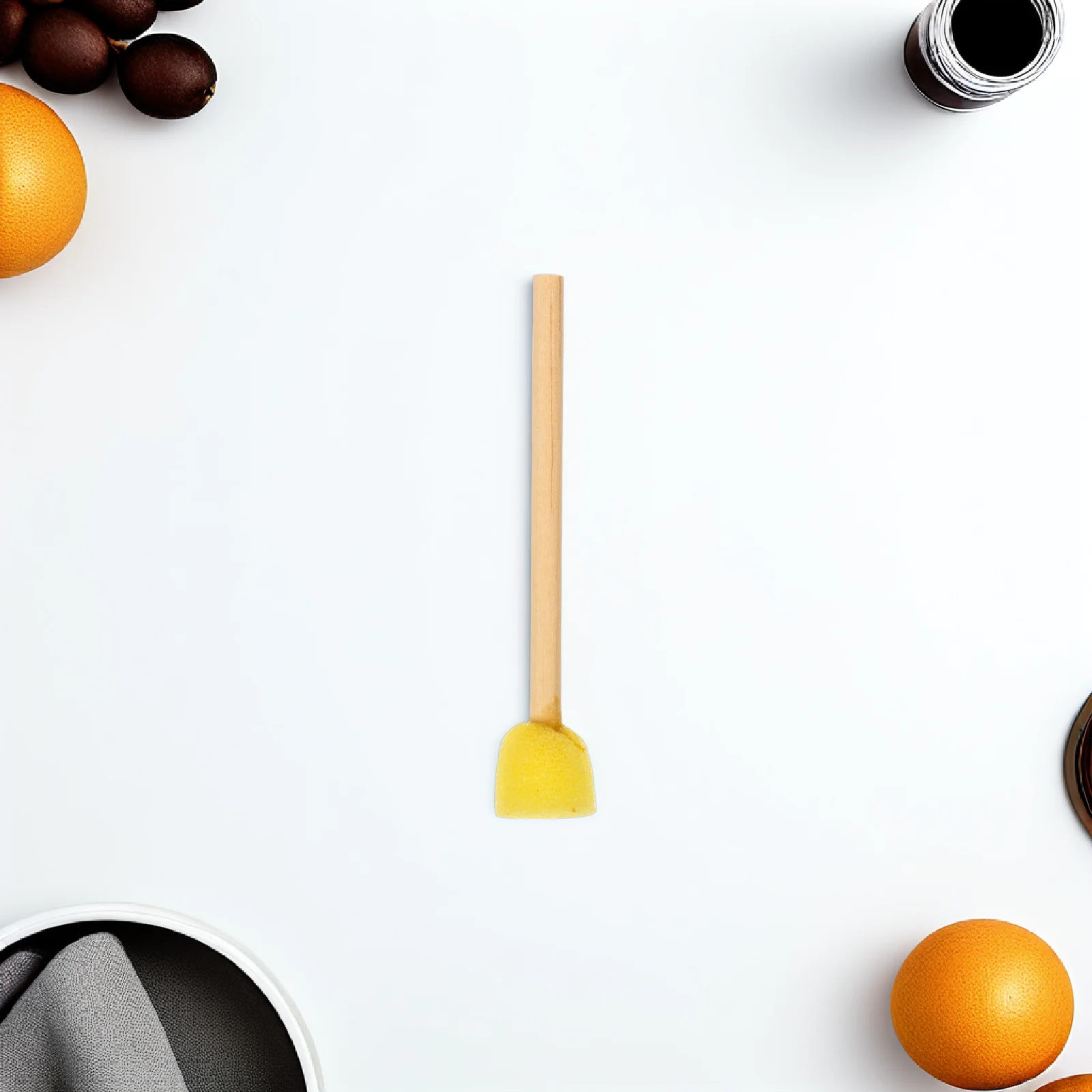 

10pcs Sponge Painting Pens 1 5cm Round Wooden Handles Foam Brushes DIY Tools Use Yellow Paint Pen Sea Sponges