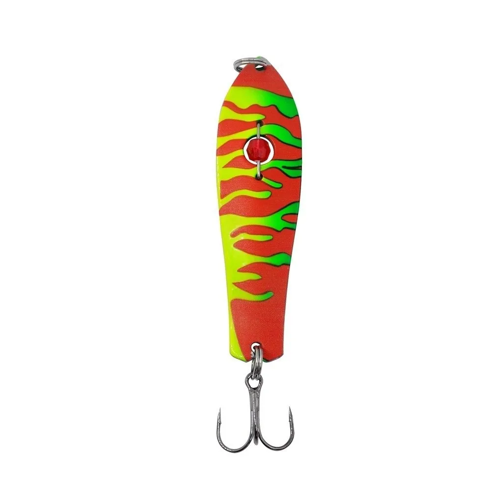 2 pz 93mm Lunghezza Richiamo di Pesca Spinner Materiale Ottone 28g Peso Esche da Traina Costruzione in Metallo Esche da Pesca in Metallo