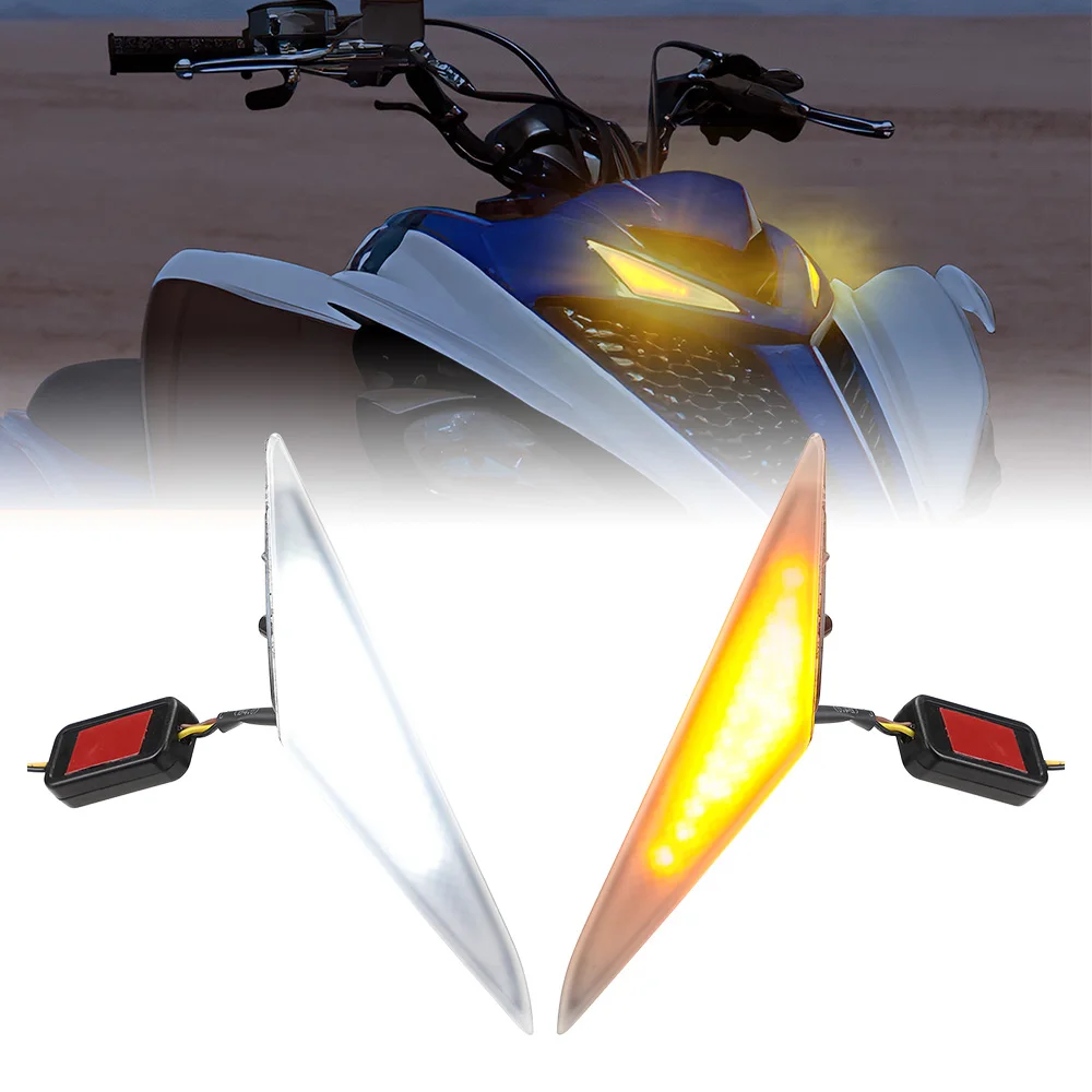 

700R Auxiliary Lamps Front Grille Light Compatible with Raptor 700 700R 2013-2025 Turn Signal Fang Headlight Accessories