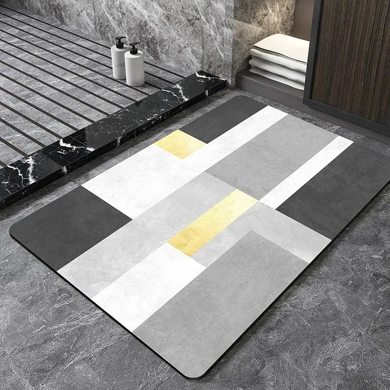 Colorful Geometric Texture Door Front Mat Decoration Home Bathroom Floor Mat