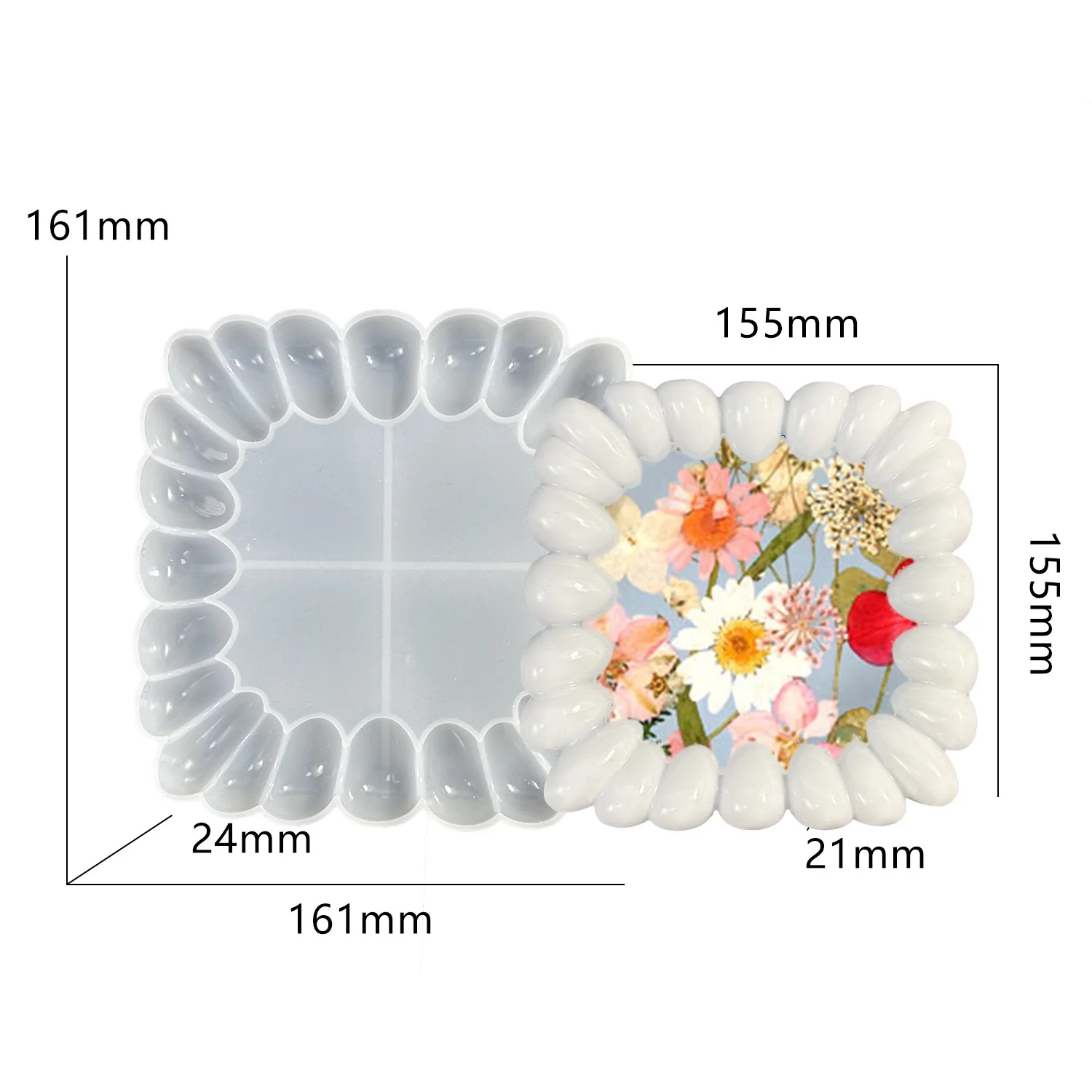 DIY irregular pebble bubble coaster resin mold coaster silicone mold