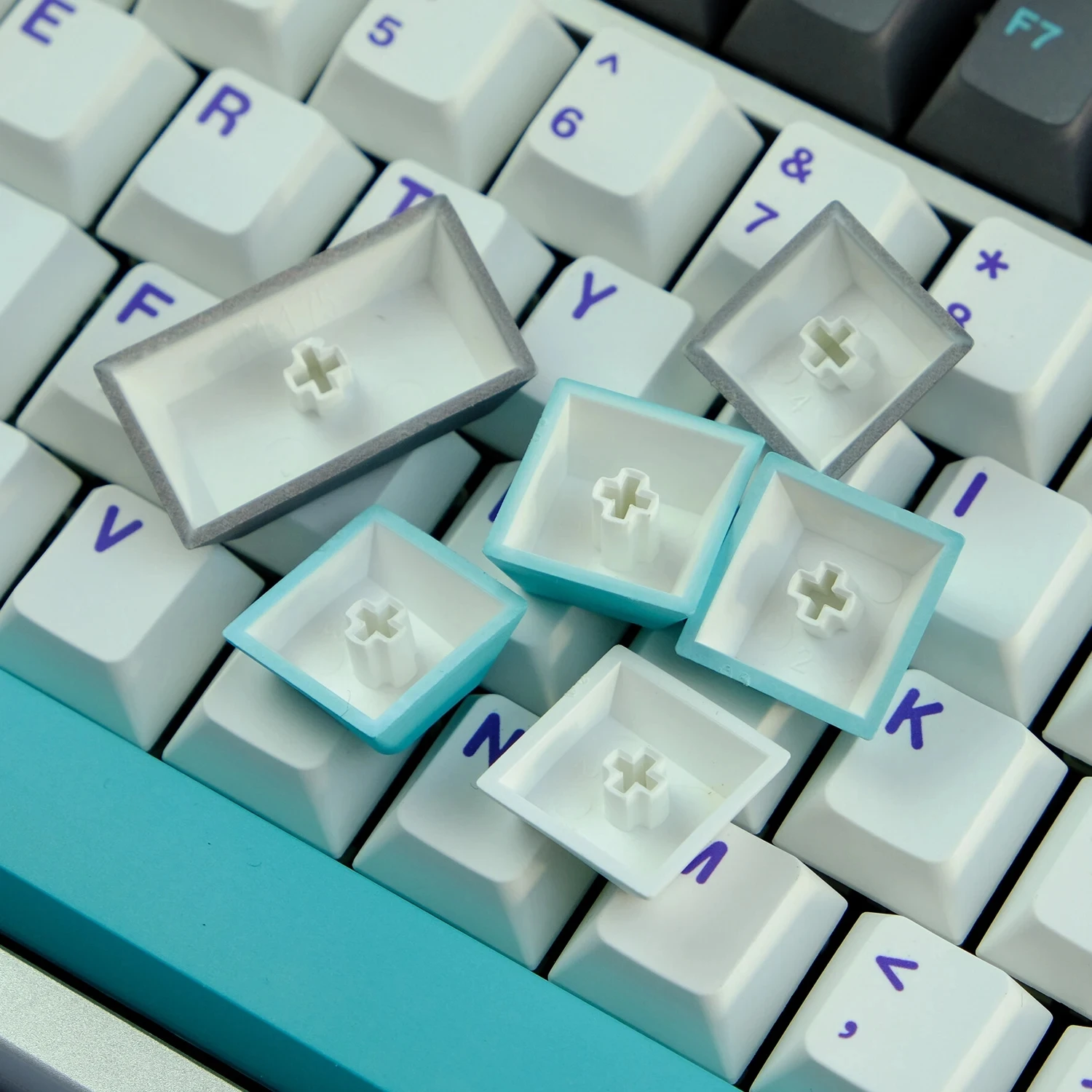 Imagem -03 - Gmk Hyperfuse Keycaps Keycap Teclado Mecânico Perfil Cereja Pbt Sublimação Dye Interruptor mx Gk61 64 68 75 84 87 87