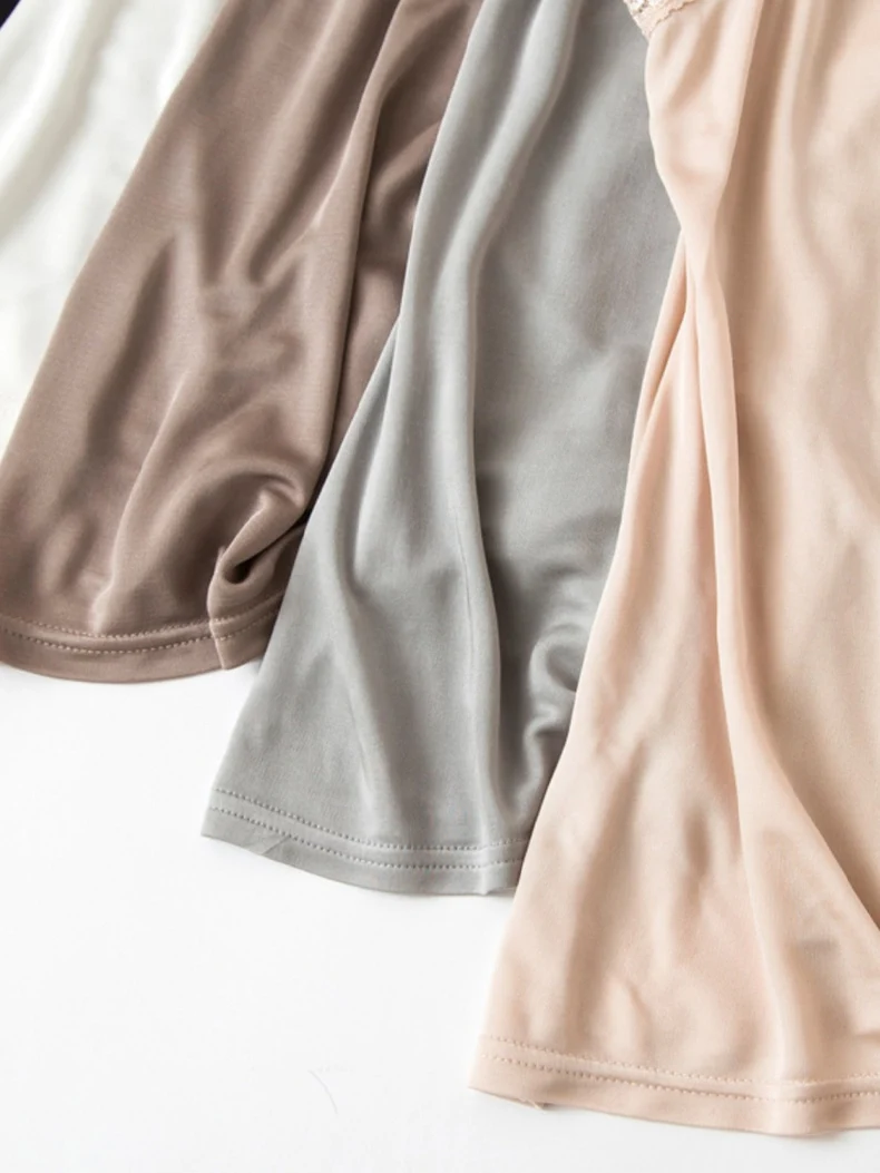 SuyaDream, Women silk camis, Lace Necklines, Solid and Cozy Camisoles, 2026 Spring Summer Basic Bottomings, Soft Top