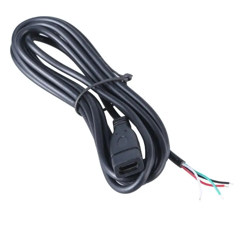 R53C USB-C-Pigtail-Kabel, Verlängerungskabel, Typ-C-Buchse auf 4-Pin-Bare-Draht-Anschlussleitung mit offenem Ende für – Detail 7