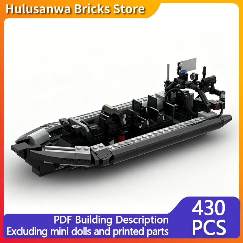 

Heavy Military Lifeboat Model MOC Building Bricks War Equipment Modular Technology Gifts Holiday Assemble Children Toys Suit