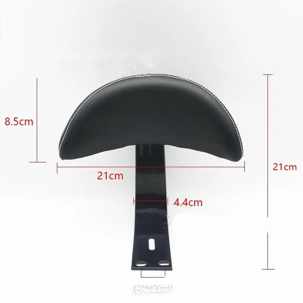 For Electric Bike Rear Support Backrest Seat Black Plastic for E-Bike Enhanced Durability Contoured Comfort 21x4.4x8.5cm