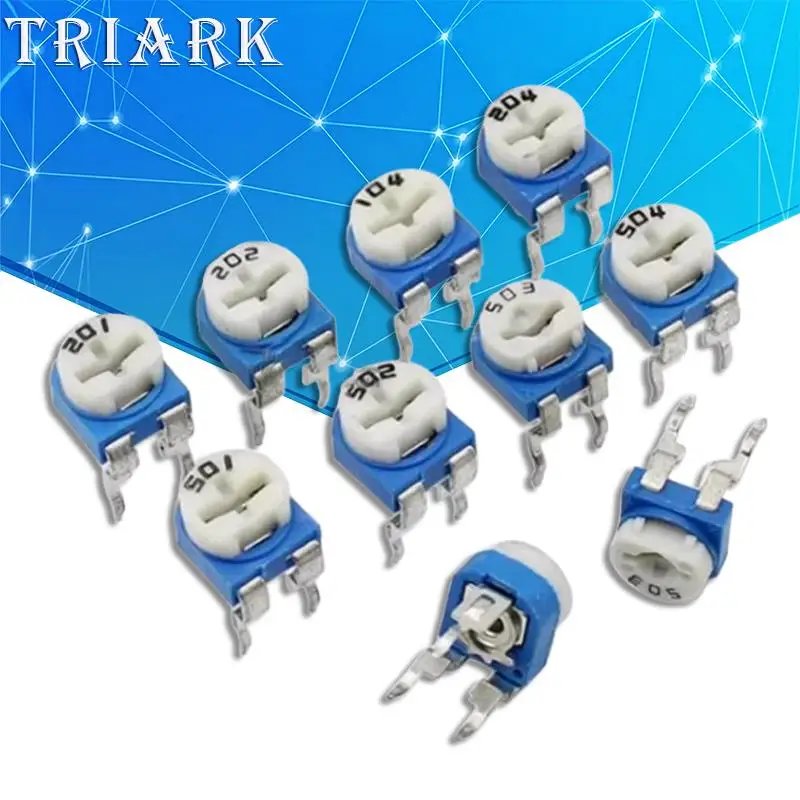 20-50PCS RM065 100 200 500 1K 2K 5K 10K 20K 30K 47K 50K 100K 200K 500K 1M 2M Ohm Trimpot Trimmer Potentiometer Variable Resistor