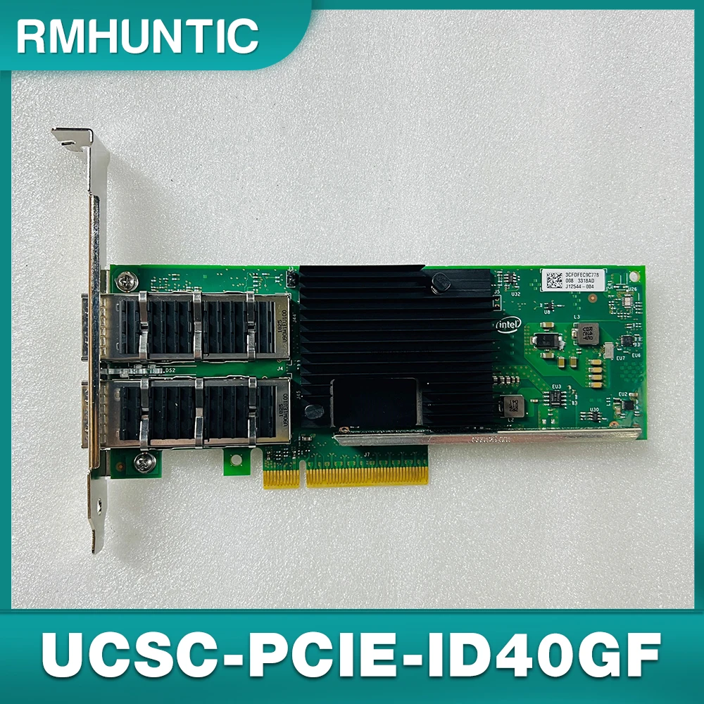 For Intel XL710-QDA2 Dual Port 40G 10G Fiber Optic Network Card UCSC-PCIE-ID40GF