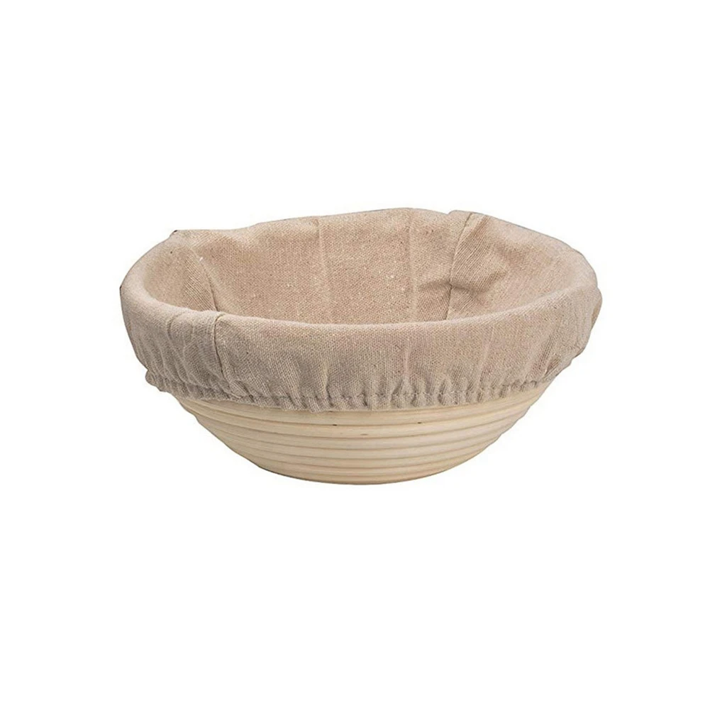 Rattan Bread Proofing Basket Natural Round Rattan Wicker Dough Fermentation Sourdough Banneton Bread