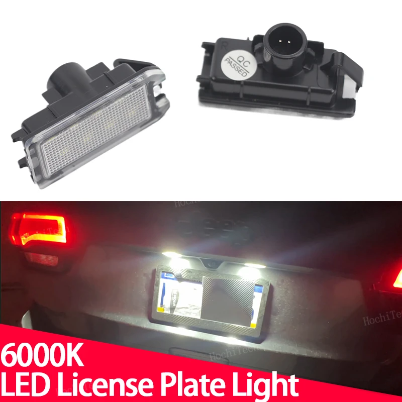 12V LED Car License Number Plate Light Lamp No Error For Jeep Grand Cherokee Compass Patriot Dodge Viper 2014-2017 Fiat 500
