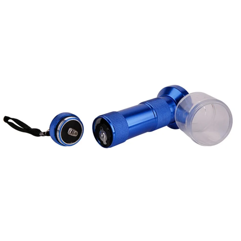 Aluminum Alloy New Herb Grinder Generic Aluminum Electric Smoke Crusher Chopper Metal Creative Flashlight Shaped Tobacco Grinder