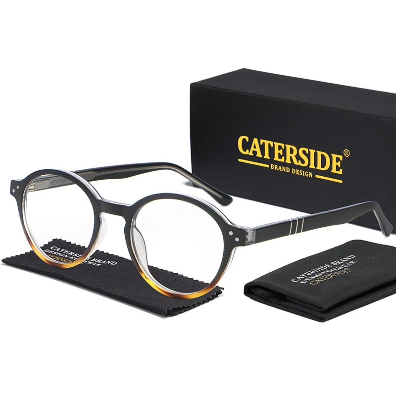 

CATERSIDE новая круглая оправа для очков для мужчин, модная классическая женская оправа для компьютерных очков для чтения, простая стильная оправа для путешествий