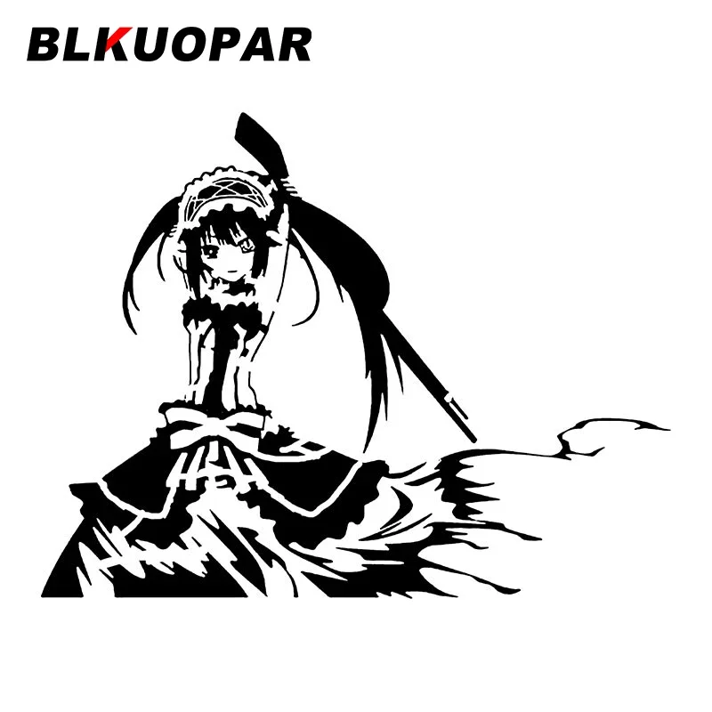 BLKUOPAR For Tokisaki Kurumi Nightmare Car Stickers Vinyl Car Wrap Decal Occlusion Scratch Waterproof Motorcycle Decoration