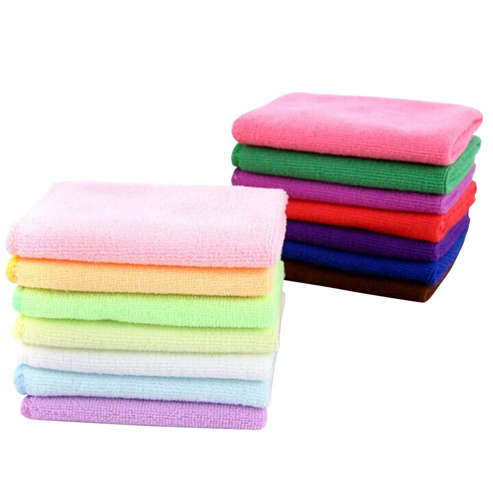 

50Pcs Premium Chamois Leather Microfiber Cleaning Cloth Towel Absorbs Large Amounts Of Water Lint Free Car Furniture Caring Boys