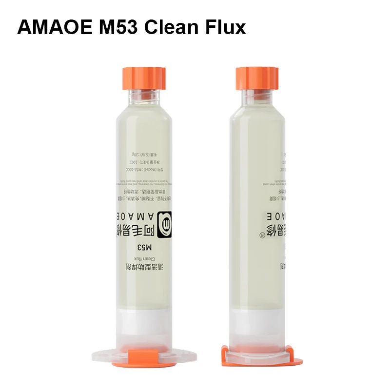 

AMAOE M53 10CC Cleaning Free Soldering Flux for Mobile Phone Electronics Parts Maintenance No Residue PCB Cleaning Welding Paste