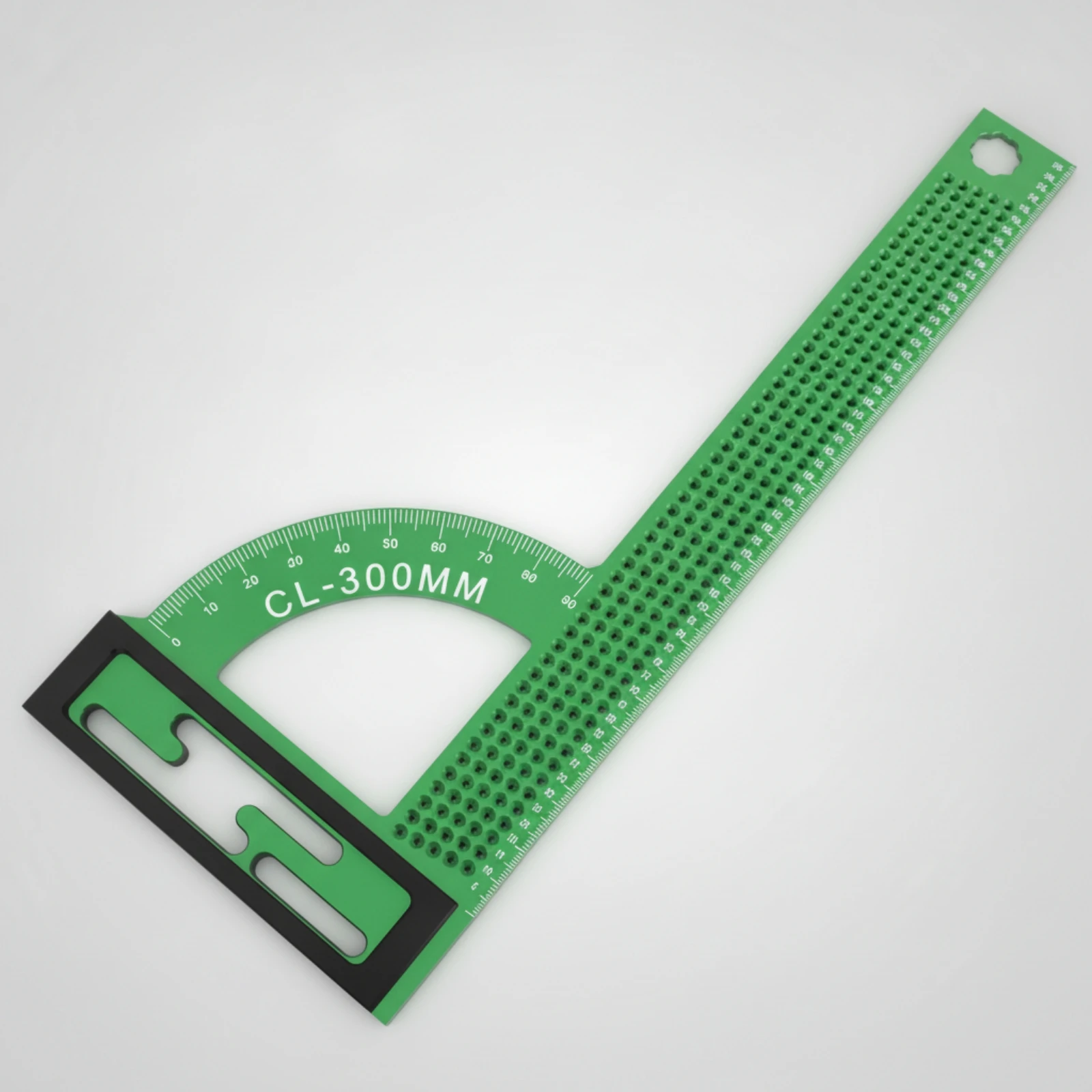 Woodworking Square Protractor Aluminum Alloy 90-Degree Angle Ruler Ruler with Protractor High Precision Carpentry Square
