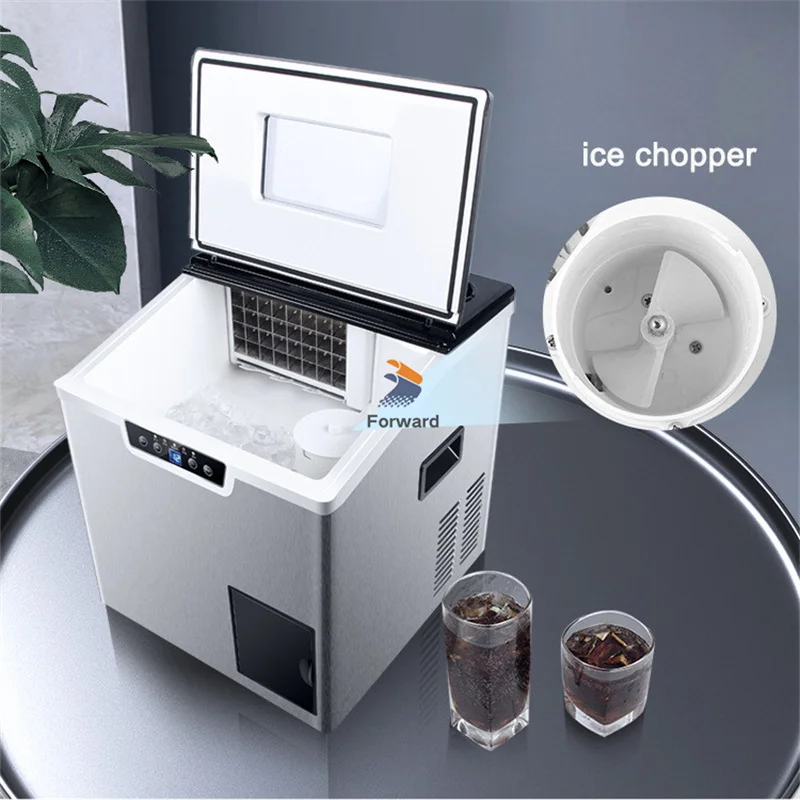 

32pcs/time Ice Cube Making 40KG Automatic Ice Cube Maker Commercial Milk Tea Shop Home Ice Making Crushed Ice Machine